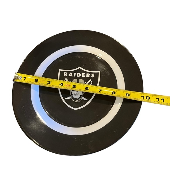 3 NFL Raiders Melamine Plates - Picture 5 of 5